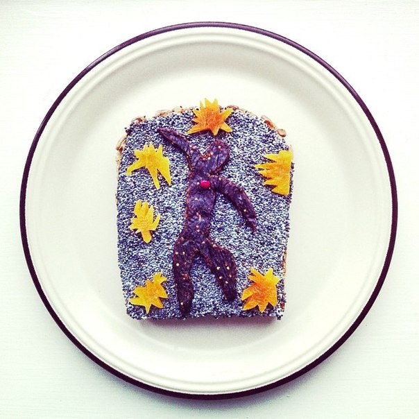 Ida Skivenes | Соблазнительные бутерброды с картинами знаменитых художников