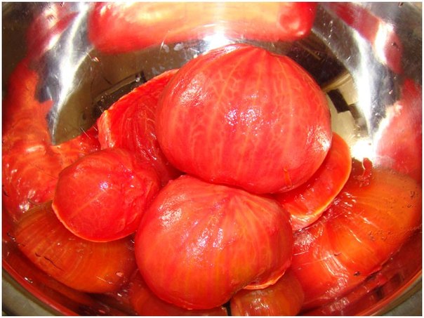 Жареные болгарский перец и гогошары в сметанно-томатном соусе