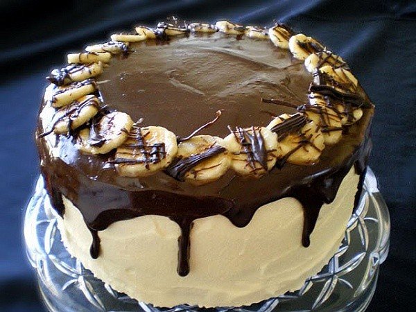 Торт шоколадно-банановый