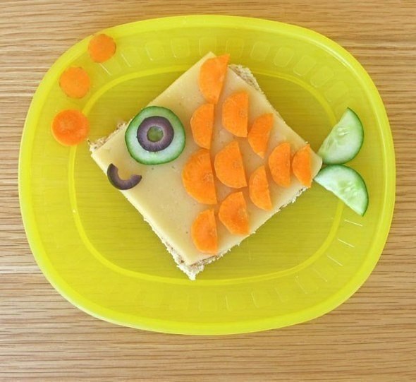 Оформление бутербродов для детей
