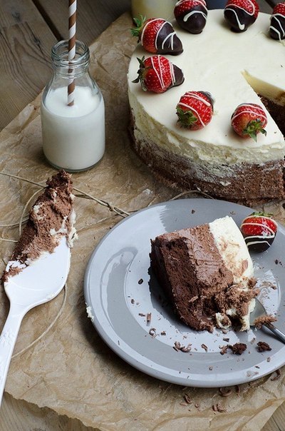 Торт-мусс из 3 видов шоколада